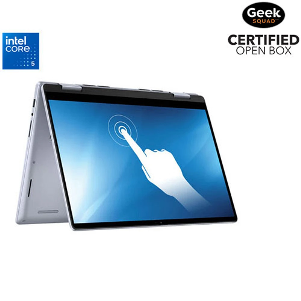 Boîte ouverte - Portable 2-en-1 à écran tactile de 14 po Inspiron de Dell - Bleu glacier (Core 5 120U d'Intel/RAM 16 Go/SSD 1 To/Win 11)