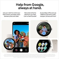 Google Pixel Watch 3 (GPS) 45mm Polished Silver Aluminum Case with Porcelain Active Band