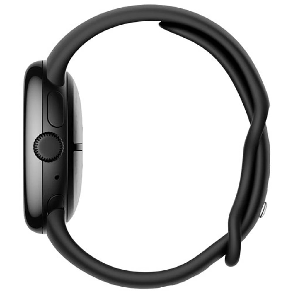 Google Pixel Watch 3 (LTE + GPS) 41mm Matte Black Aluminum Case with Obsidian Active Band