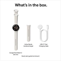 Google Pixel Watch 3 (GPS) 45mm Matte Hazel Aluminum Case with Hazel Active Band