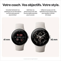 Google Pixel Watch 3 (GPS) 45mm Matte Hazel Aluminum Case with Hazel Active Band