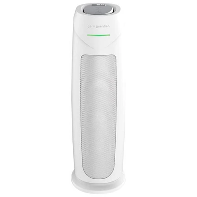 GermGuardian AC4880W Intelligent 22" Tower Air Purifier with HEPA Pure Filter - White