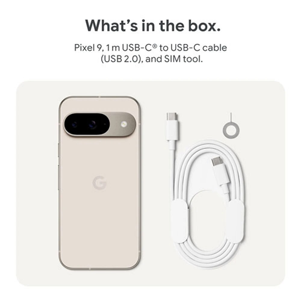 Google Pixel 9 256GB - Porcelain - Unlocked