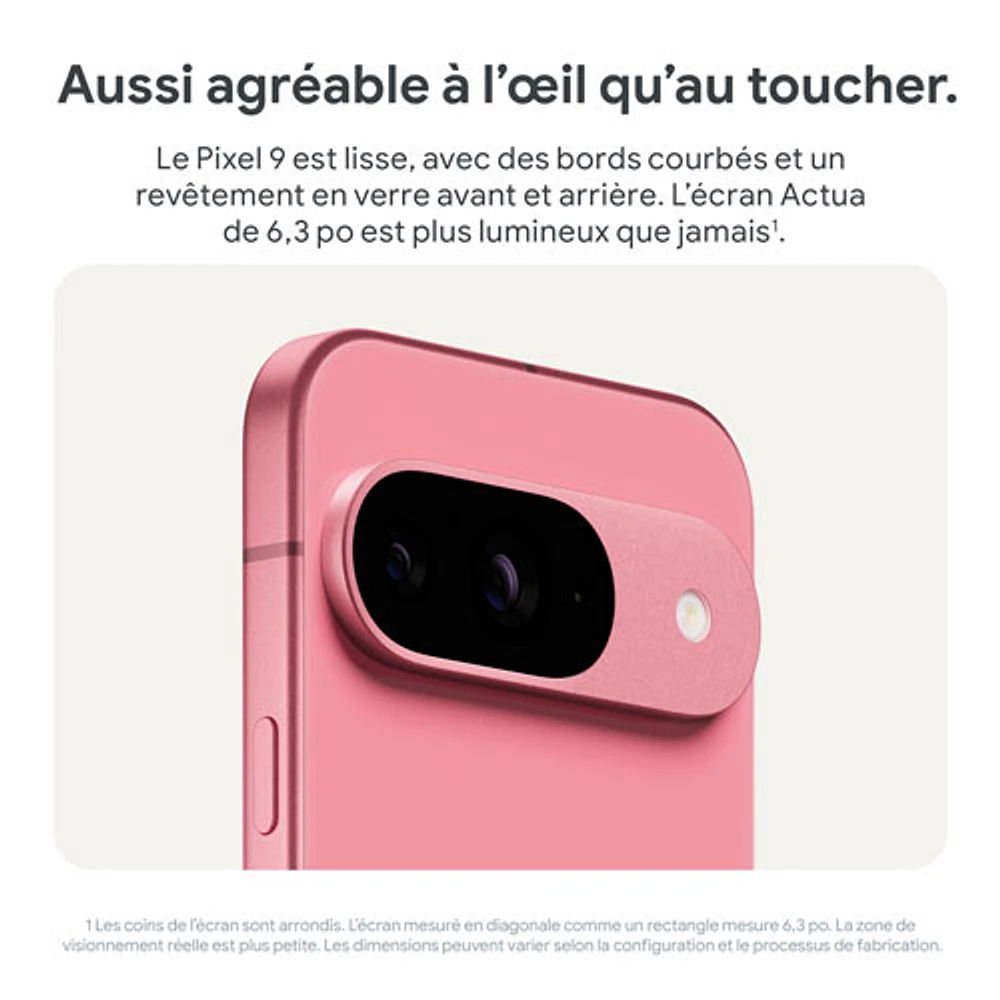 Pixel 9 de Go de Google - Rose pivoine