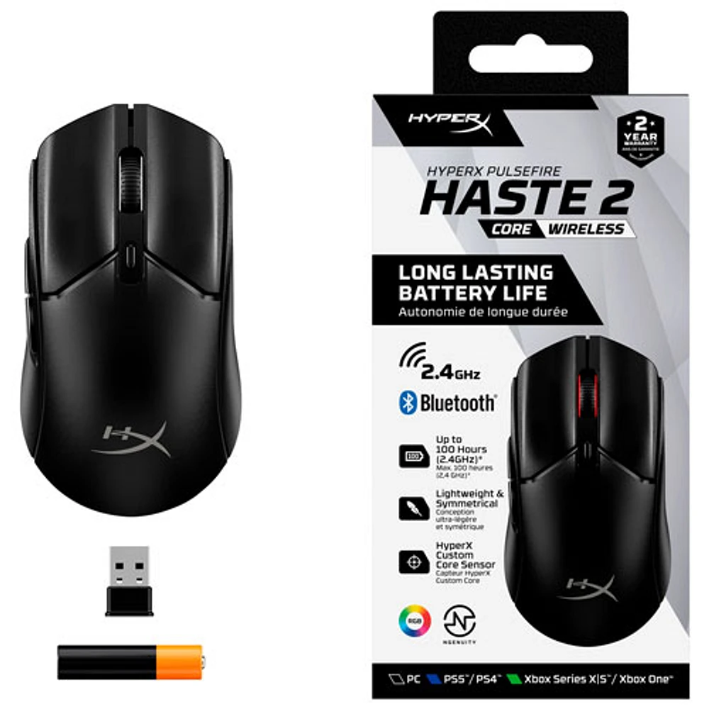 HyperX Pulsefire Haste 2 Core 12000 DPI Wireless Gaming Mouse