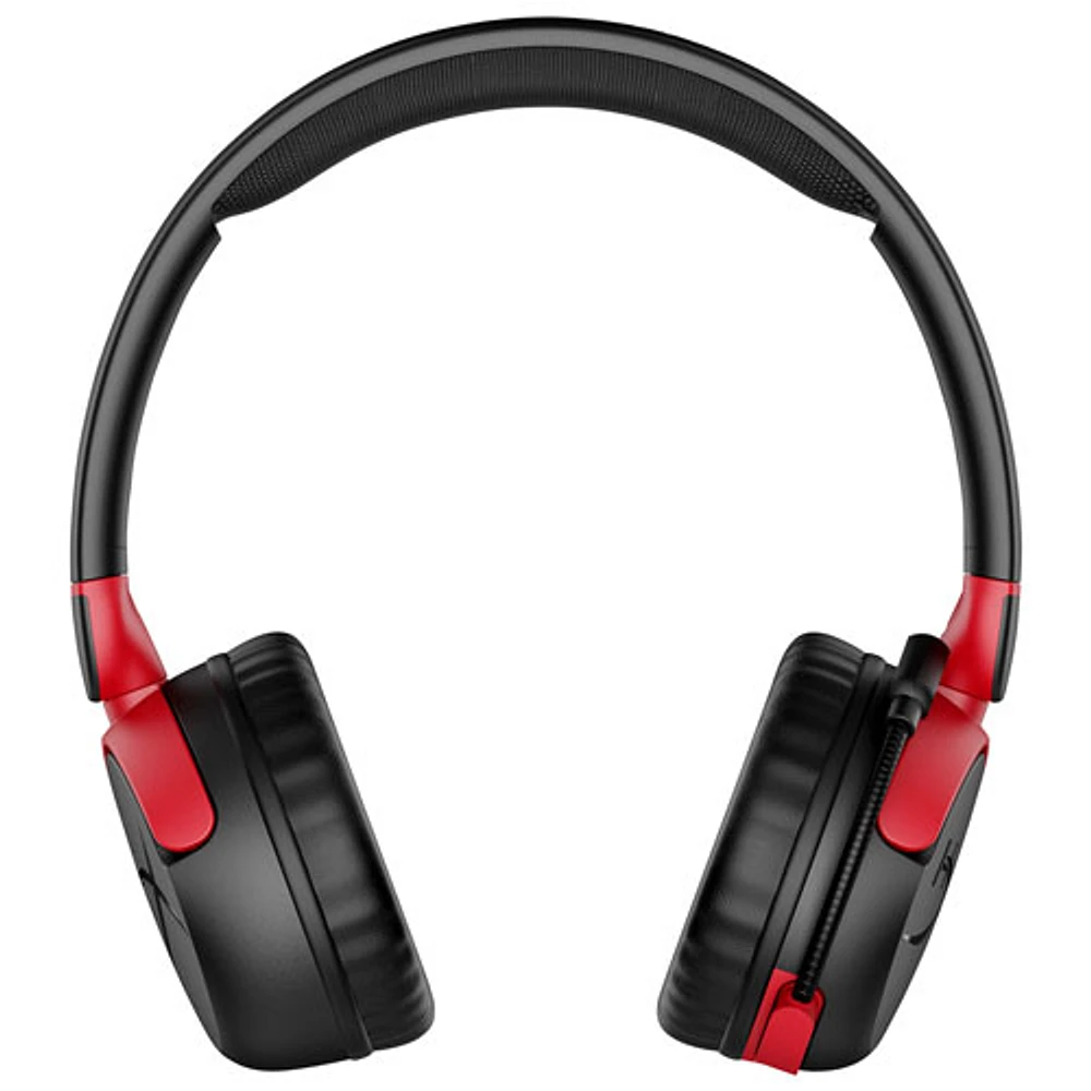 Casque d'écoute 100 % sans fil à isolation sonore Cloud Mini de HyperX - Blanc/Rouge