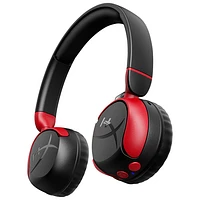 Casque d'écoute 100 % sans fil à isolation sonore Cloud Mini de HyperX - Blanc/Rouge