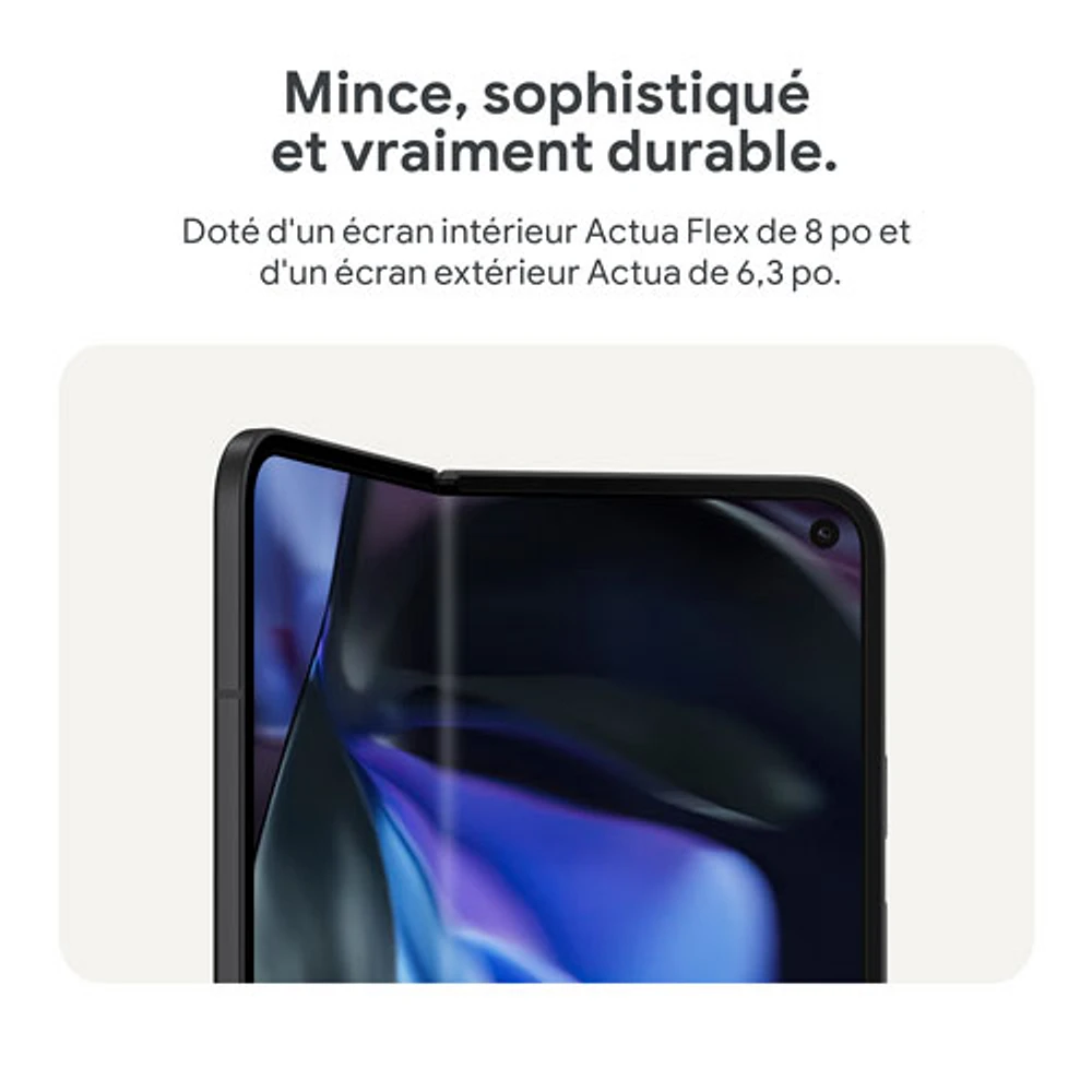 Pixel 9 Pro Fold de Go de Google avec TELUS - Noir volcanique