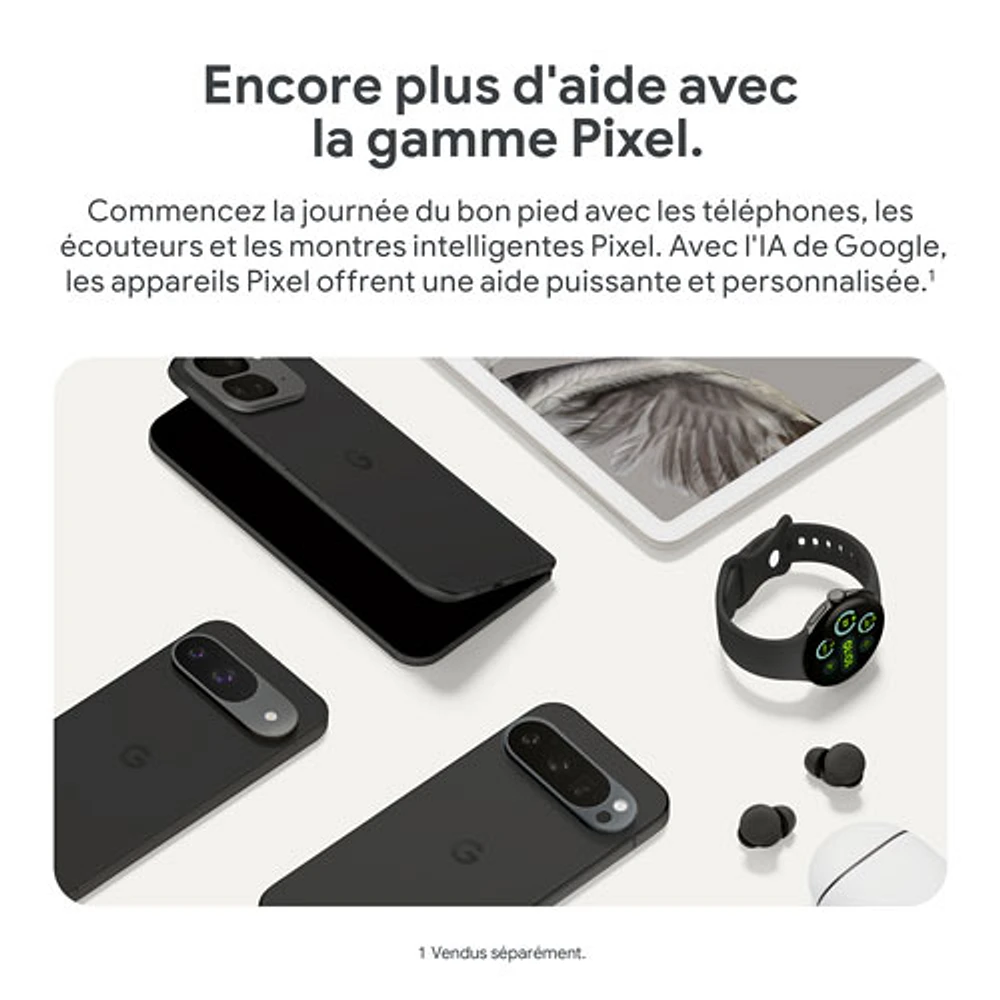 Pixel 9 Pro Fold de Go de Google avec TELUS - Noir volcanique