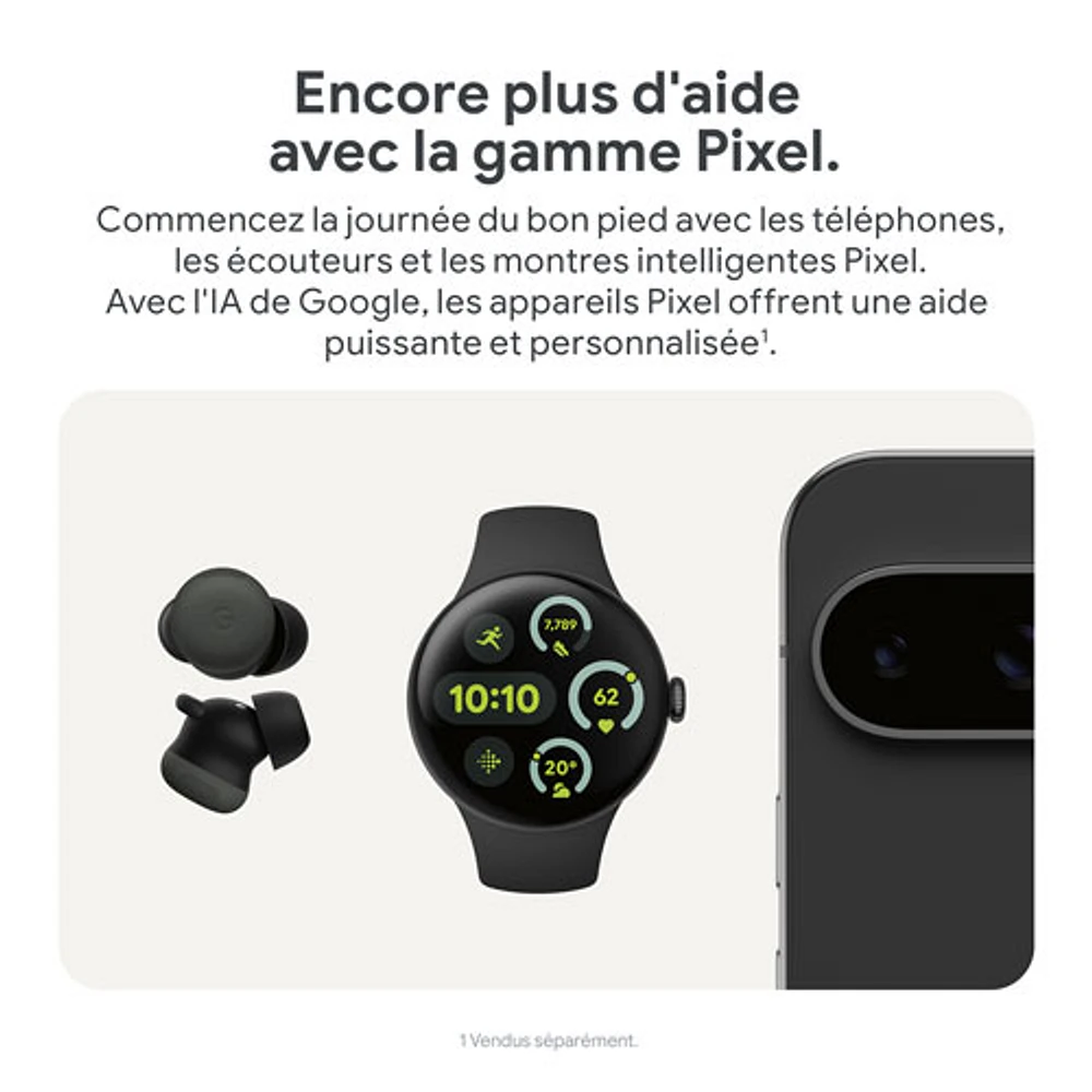 Pixel 9 Pro Fold de Go de Google avec TELUS - Noir volcanique