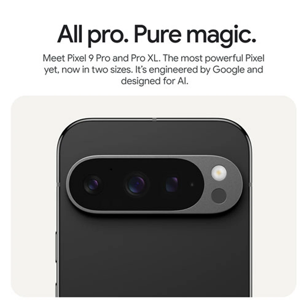 Pixel 9 Pro de Go de Google avec Freedom Mobile - Noir volcanique