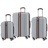 Ensemble de 3 valises rigides extensibles Spectacular LTD de Samsonite - Argenté/Brun