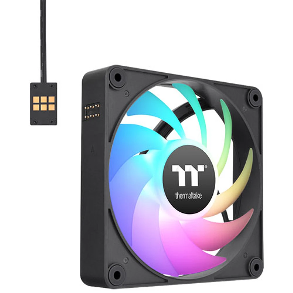 Ventilateur de refroidissement de 120 mm CT120 EX ARGB de Thermaltake pour processeur - Noir