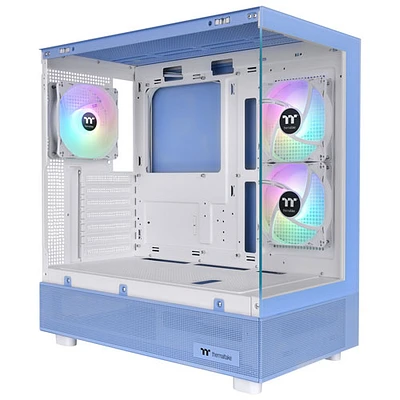 Thermaltake View 270 Plus TG ARGB Mid-Tower ATX Computer Case - Hydrangea Blue