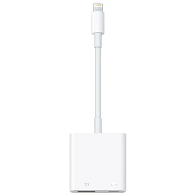 Adaptateur d'appareil photo Lightning vers USB-3 d'Apple avec adaptateur d'alimentation USB (MX5J3AM/A)