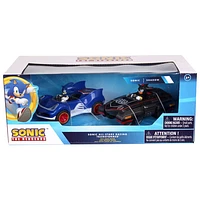 NKOK Sonic & Shadow Pull Back Cars (6431) - Blue/Black