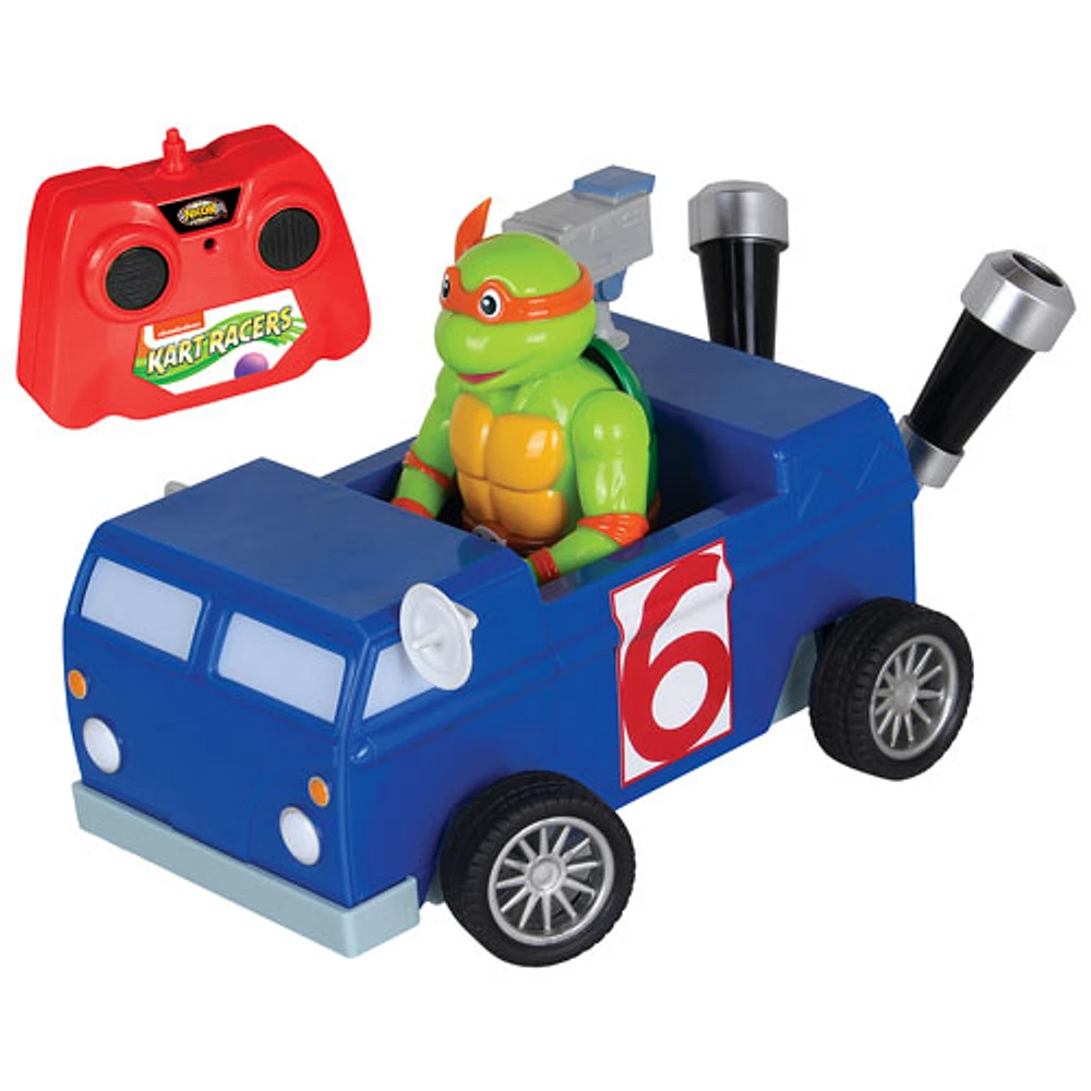 NKOK TMNT Michelangelo Channel 6 RC Car (2403) - Blue/Red