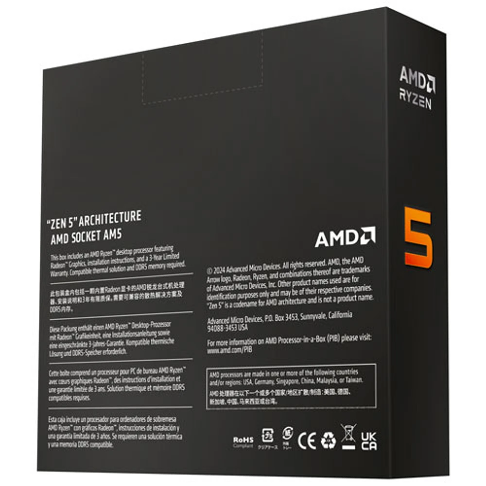 AMD Ryzen 5 9600X 6-Core 5.4GHz AM5 Processor