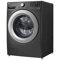 LG 5.2 Cu. Ft. Front Load Washer (WM3470CM) - Middle Black