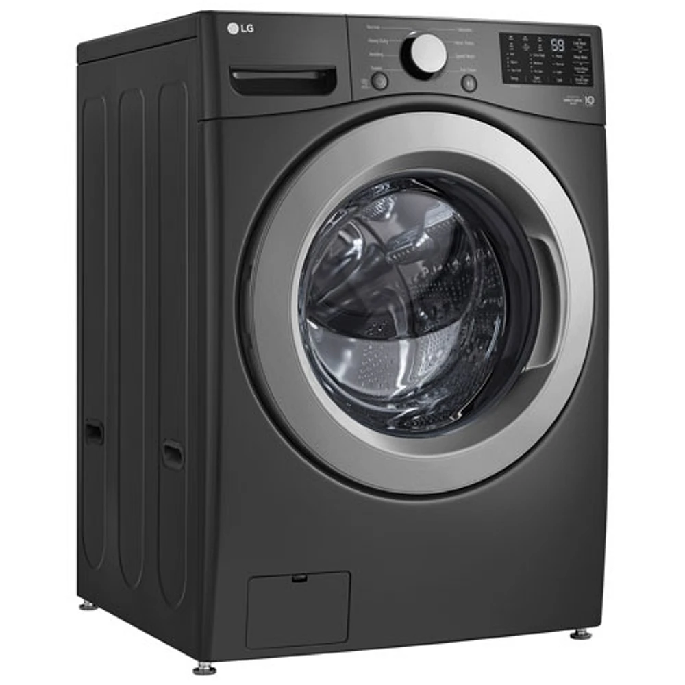 LG 5.8 Cu. Ft. Front Load Washer (WM3470CM) - Middle Black - Only at Best Buy