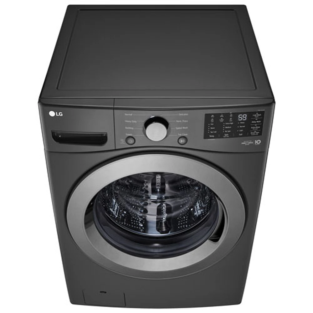 LG 5.8 Cu. Ft. Front Load Washer (WM3470CM) - Middle Black - Only at Best Buy