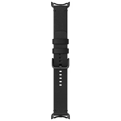 Bracelet en cuir artisanal pour Pixel Watch 3 (45 mm) de Google - Petit - Noir