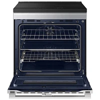 Samsung 30" 6.3 Cu. Ft. Double Oven Slide-In Induction Air Fry Range (NSI6DG9550SRAC) - Stainless Steel