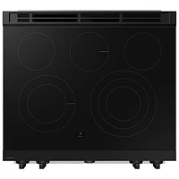 Cuisinière électrique encastrable à 5 éléments et deux fours avec friture à l'air 6,3 pi³ 30 po de Samsung (NSE6DG8550SRAC) - Acier inoxydable