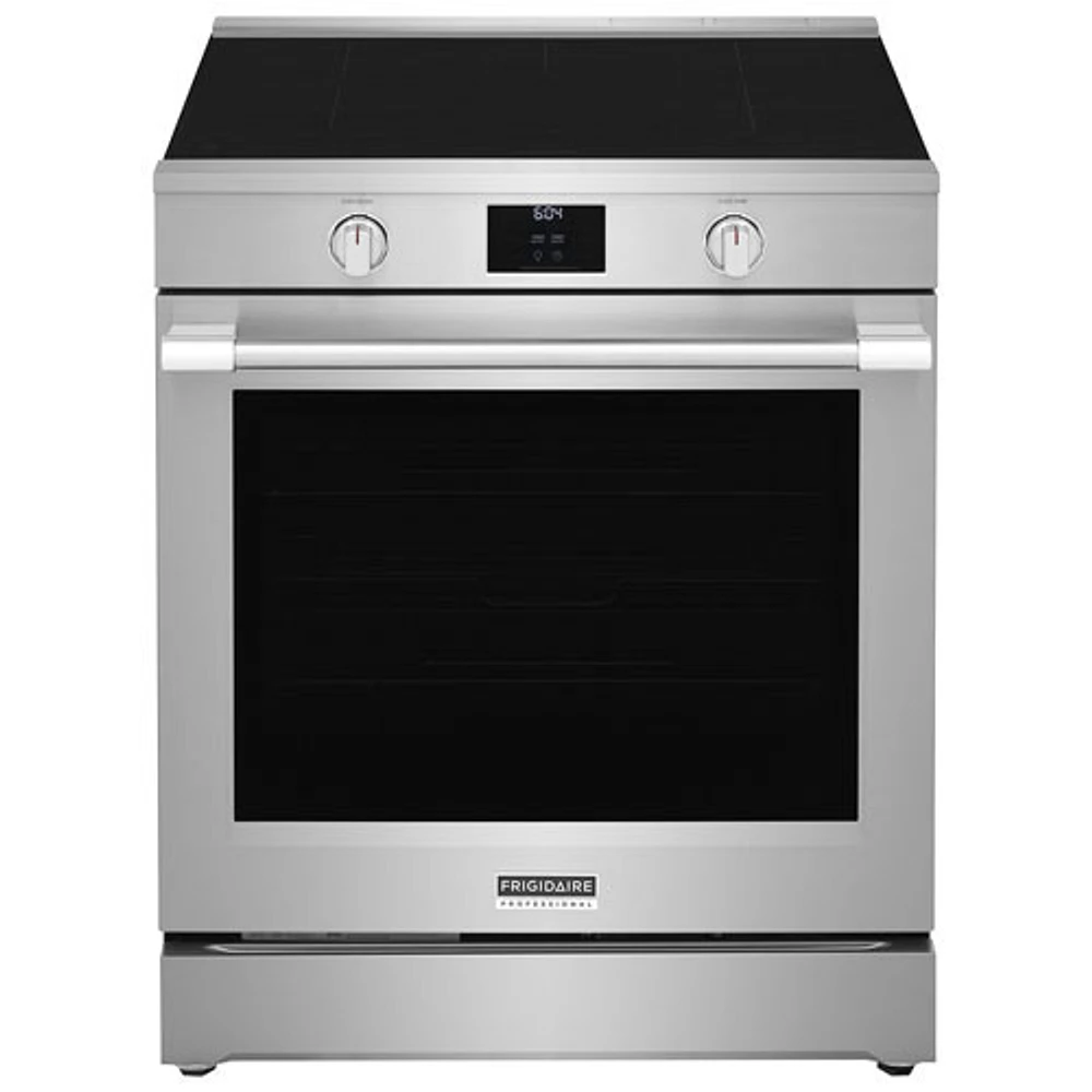 Boîte ouverte - Cuisinière à induction à 5 éléments avec friture à air chaud 6,2 pi³ 30 po Professional de Frigidaire - Acier inoxydable