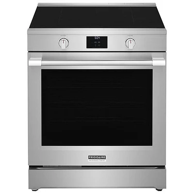 Boîte ouverte - Cuisinière à induction à 5 éléments avec friture à air chaud 6,2 pi³ 30 po Professional de Frigidaire - Acier inoxydable