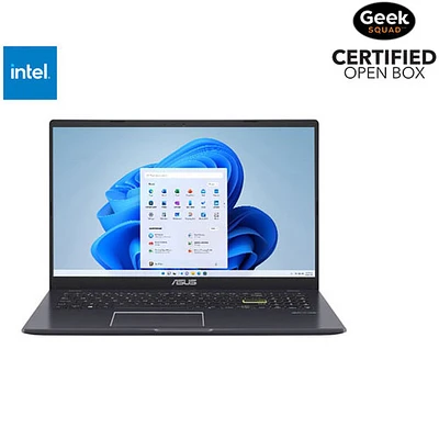 Boîte ouverte - Portable VivoBook Go 15 L510 de 15,6 po d'ASUS - Noir stellaire (Celeron N4500 d'Intel/SSD 128 Go/RAM 4 Go)