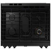 Cuisinière biénergie encastrable avec friture à air chaud à deux fours et 5 brûleurs 30 po de Samsung (NSY6DG8550SRAC) - Acier inoxydable