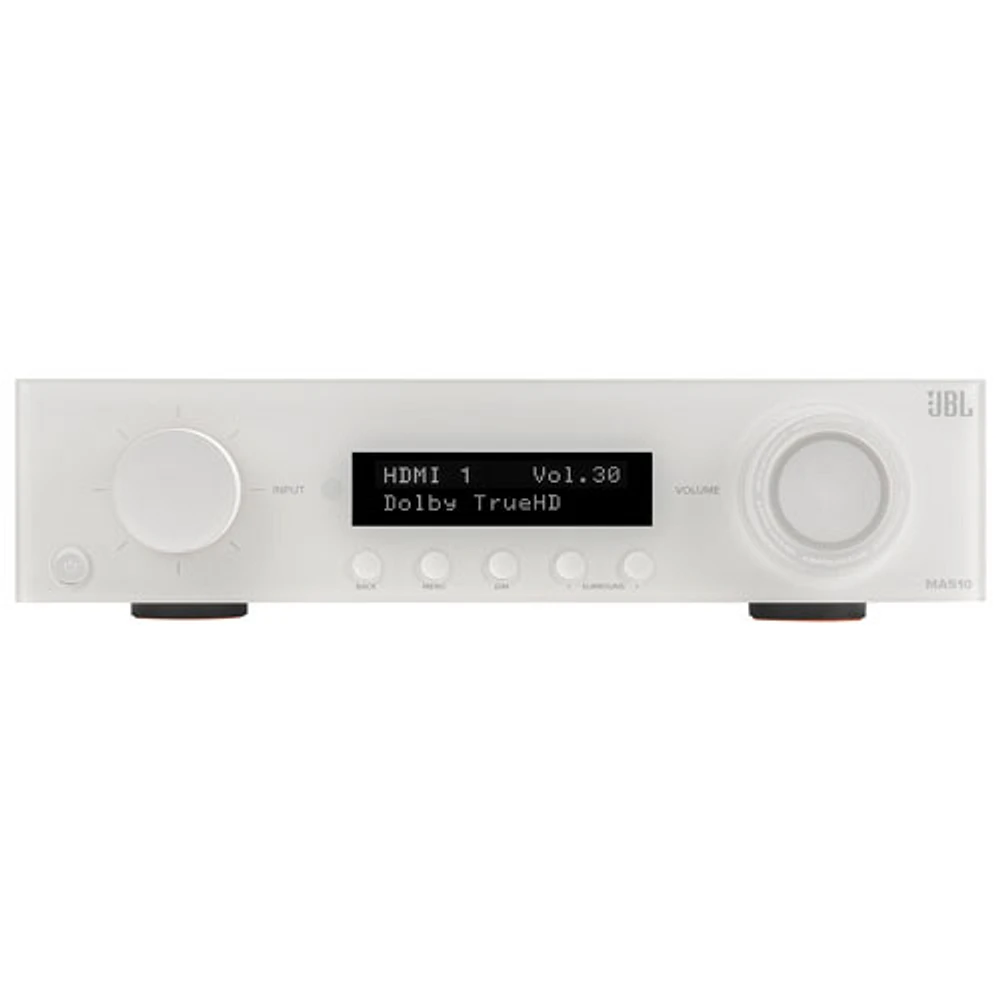 JBL MA Series JBLMA510WHTAM 5.2 Channel Network 8K Ultra HD AV Receiver - White