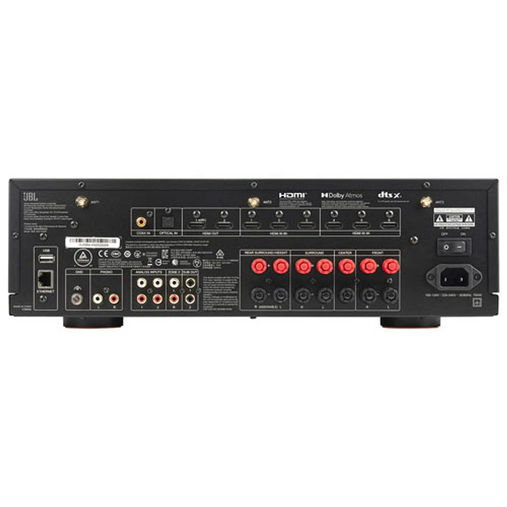 JBL MA Series JBLMA7100HPBLKAM 7.2 Channel Network 8K Ultra HD AV Receiver - Black