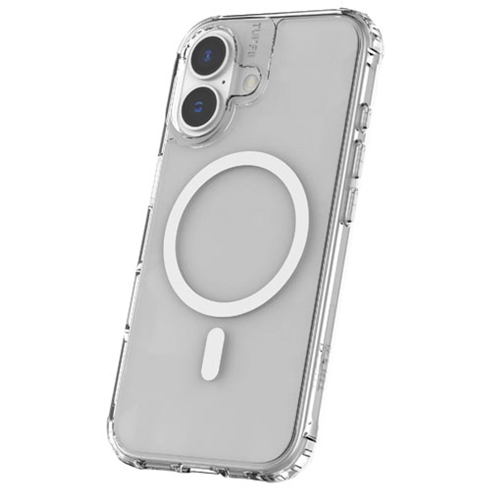 Étui rigide ajusté Rugged de TUFF8 avec MagSafe pour iPhone 16 - Transparent