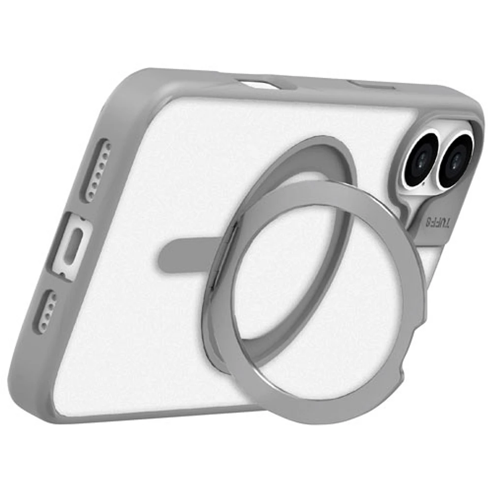 Étui rigide ajusté Glide 360 de TUFF8 avec MagSafe pour iPhone 16 - Transparent