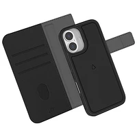 LBT 2-in-1 Switch Wallet Case with MagSafe for iPhone 16 - Black