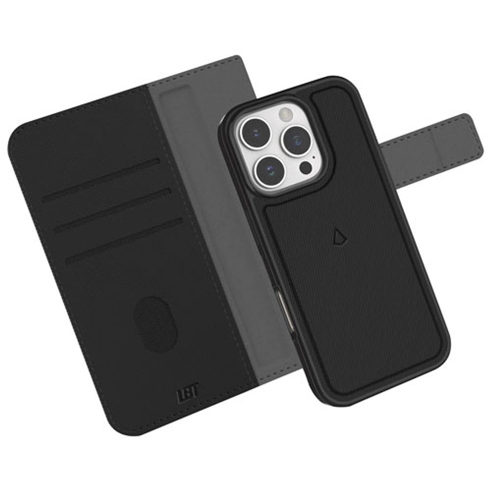 LBT 2-in-1 Switch Wallet Case with MagSafe for iPhone 16 Pro - Black