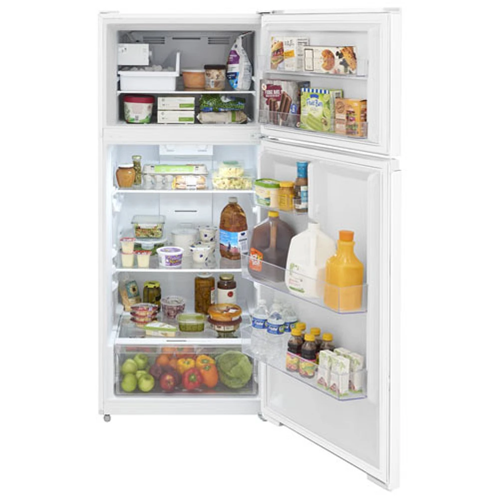 Réfrigérateur à congélateur supérieur 16 pi³ 28 po de Frigidaire (FRTE1622AW) - Blanc