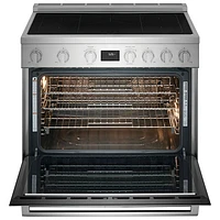 Electrolux 36" 4.4 Cu. Ft. True Convection 5-Element Freestanding Induction Range (ECFI3668AS) - Stainless Steel