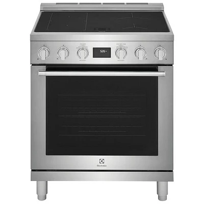 Cuisinière à induction autonome avec convection véritable 4,6 pi³ 30 po d'Electrolux (ECFI3068AS) - Inox