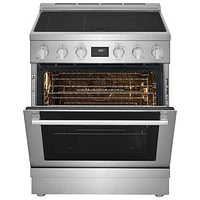 Electrolux 30" 4.6 Cu. Ft. True Convection Freestanding Induction Range (ECFI3068AS) - Stainless Steel