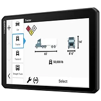 Garmin dēzl OTR820 8" Truck GPS