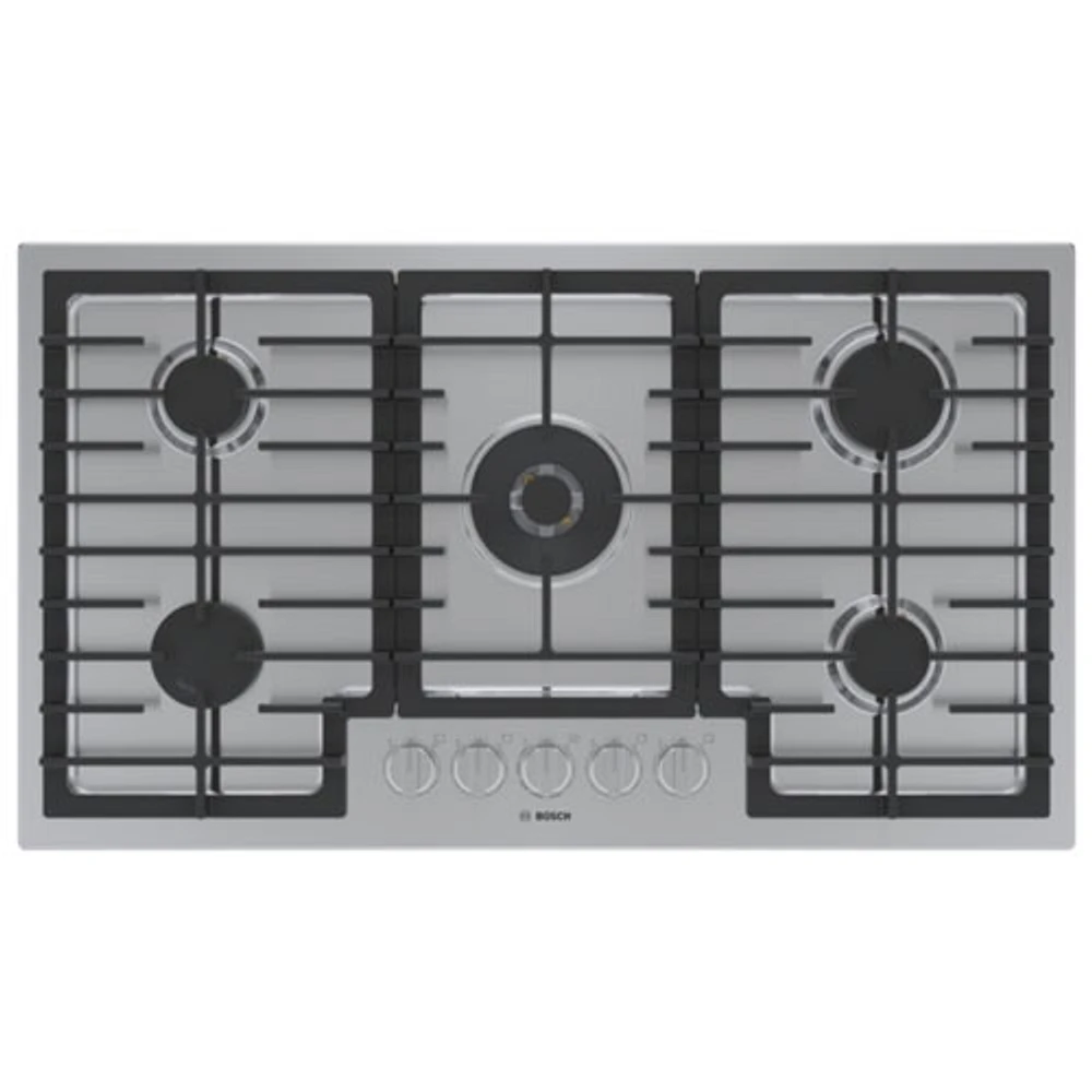 Bosch 36" 5-Burner Gas Cooktop (NGM8659UC) - Stainless Steel