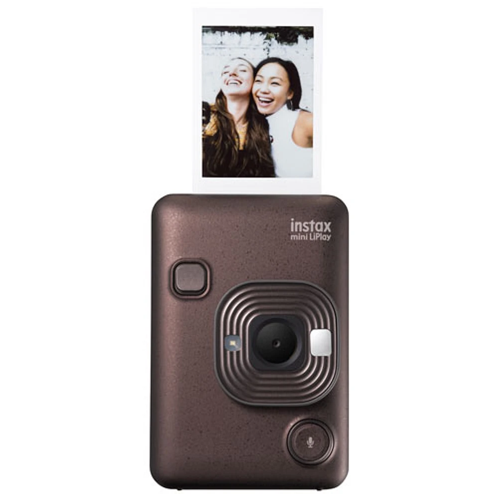 Appareil photo instantané hybride Instax LiPlay de Fujifilm - Bronze foncé