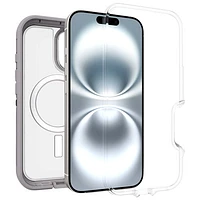 Étui rigide ajusté Defender XT d'OtterBox avec MagSafe pour iPhone 16 - Transparent Snow Capped