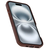 OtterBox Symmetry Cactus Leather Fitted Hard Shell Case with MagSafe for iPhone 16 - Rich Adobe