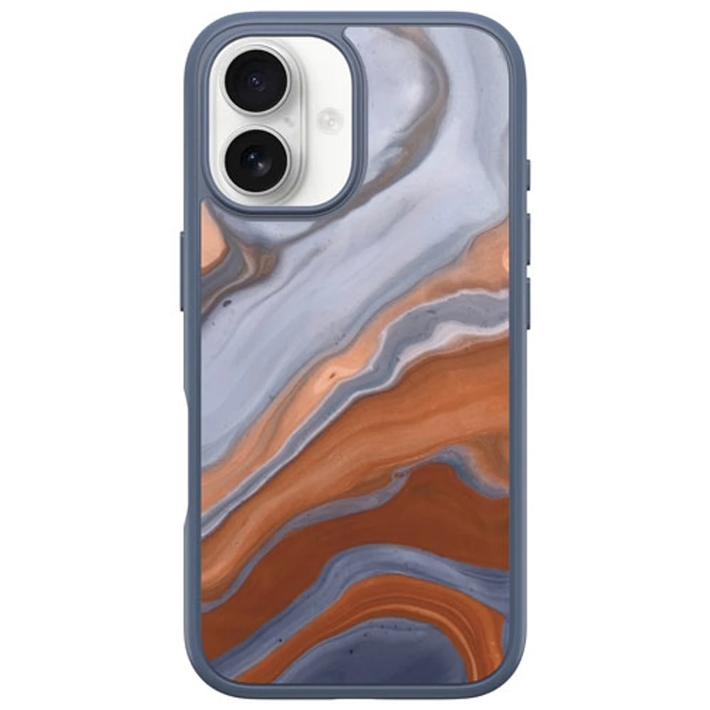 OtterBox Symmetry Fitted Hard Shell Case with MagSafe for iPhone 16 - High Desert Marble