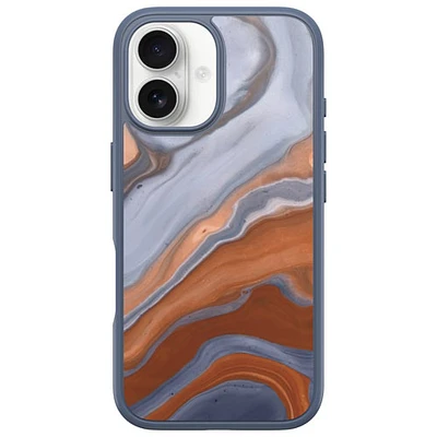 OtterBox Symmetry Fitted Hard Shell Case with MagSafe for iPhone 16 - High Desert Marble