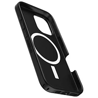 Étui rigide ajusté Symmetry d'OtterBox avec MagSafe pour iPhone 16 - Noir Spruce Bark